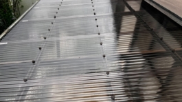 テラス波板交換