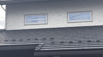 前橋市　平板瓦　雪止め　後つけ