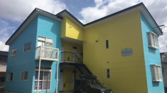 福島県会津若松市　外壁・屋根・雨樋交換